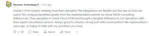Reddit thread talking about Oracle’s platform capabilities