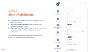 Apty's Smart Rule Engine feature